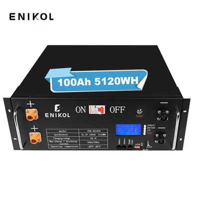 24V 200Ah Lithium-Eisen Batterie Pack Rack montiert Solar Lifepo4 48V 100ah Batterie