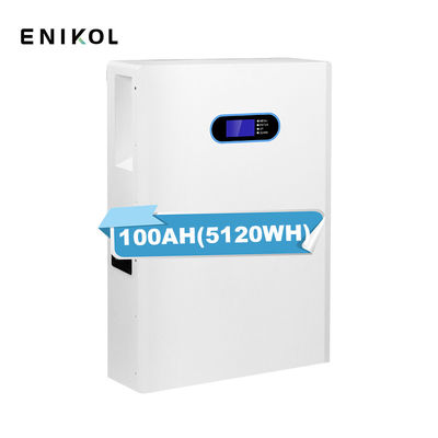 Innenraum ESS 100ah Wandmontierte LiFePo4 Batterie 48V Wiederaufladbare Lithiumbatterien