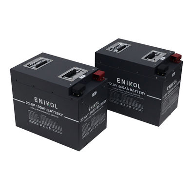 Sonnenkollektoren Golfkarren Batterie 250ah 260ah Lifepo4 Lithium-Ionen-Batterie 12V 400ah