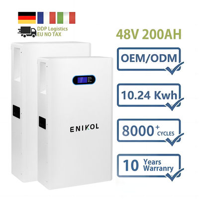 5kwh 10kwh 48V Solarbatterie Lifepo4 100ah 200ah Wandmontage Lithiumbatterie