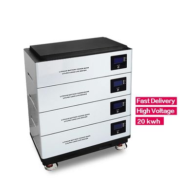 51.2v Lifepo4 5kwh 15kwh Solarenergiesystem für Haushalte Stapelbare Batteriepackung eingebautes BMS
