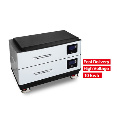 Lithium-Ionen-Batterien Stapelbare 10kwh 20kwh Wiederaufladbare Solar LiFePO4 Batterie 48v