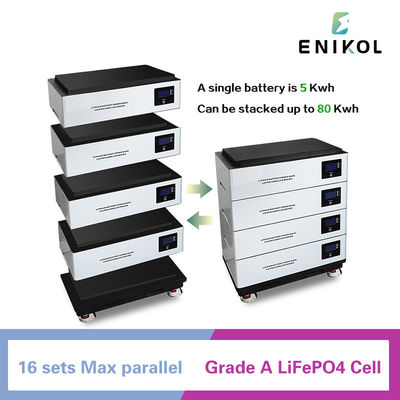 51.2V 300AH 15KW Lithium-Ionen-Phosphatbatterie für die Energiespeicherung im Haushalt 5KWH