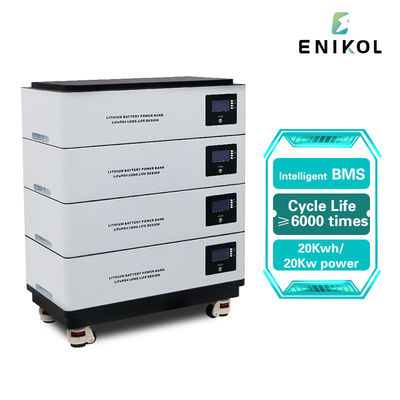 Stackbare 48v 100ah Lifepo4 Batterie 20kwh Solarenergie 51.2v Lithium-Ionen-Batterien
