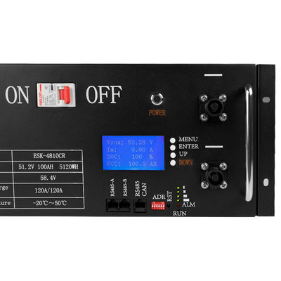 Zuhause Solarenergie Speicherung 51.2V 100AH Lithiumbatterie 5KWH LiFePO4 Batterie
