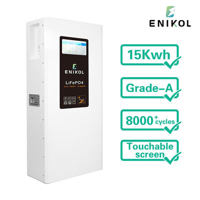 Hochspeicherkapazität 48V LiFePO4 Solarbatterie Berührungsschirm CE MSDS zertifiziert