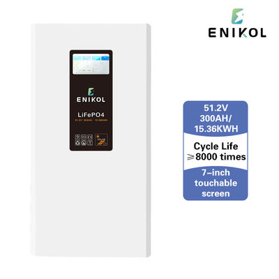Schwarze Akrylblatt Solarbatterie 48V Lifepo4 200AH 300AH mit Nennspannung 51.2V