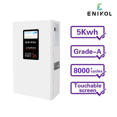 5KW 48V Solarbatterie 51.2V 100AH Lithium-Ionen-Batterie mit LCD/Touchscreen