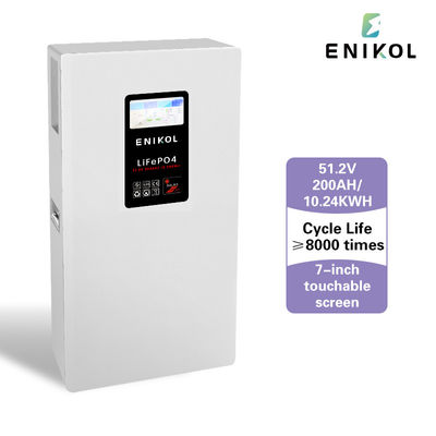 51.2V 200AH Lithiumbatterie 48V Solarbatterie mit eingebautem BMS und Bildschirm