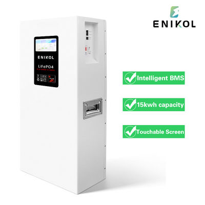 Berührbarer Bildschirm Wand montiert 15kwh Lithiumbatterie 51.2v 300ah Lifepo4 Home Energiespeicherbatterie