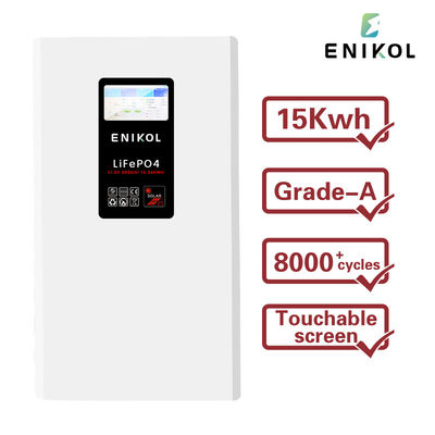 8000 Mal Zyklus 300AH 48V Solarbatterie Berührungsbildschirm Lifepo4 Batterie 15KWH