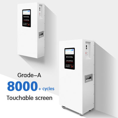 7-Zoll-Touchscreen-Anzeige Energiespeicher für Zuhause 51.2v 15KWH Lithiumbatterie