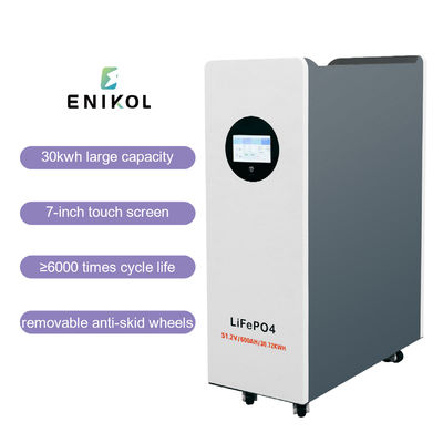 Hohe Kapazität 30kwh Stromspeicher 48V Solarbatterie Lithium 51.2v 600ah Lifepo4 Batterie